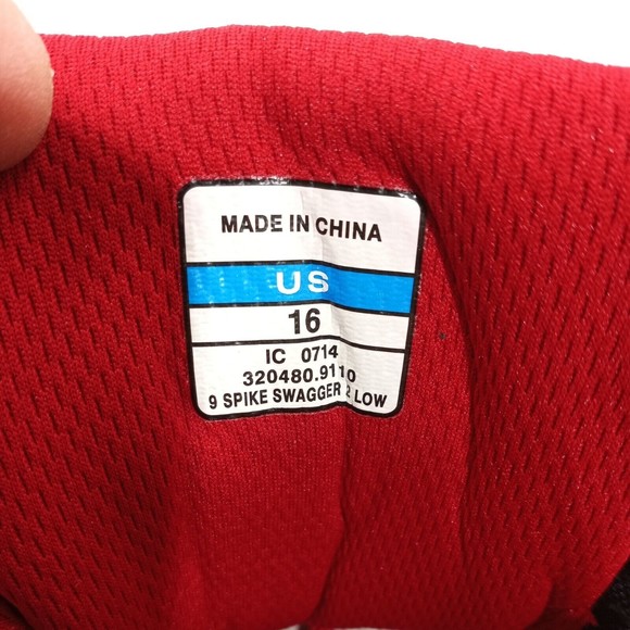 Mizuno 9 Spike Swagger 2 Low Metal Baseball Cleats Mens Sz 16 New No Box or Tags - Picture 8 of 12